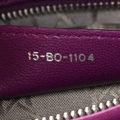 Christian Dior Lambskin Cannage Medium Lady Dior Purple 7 of 15
