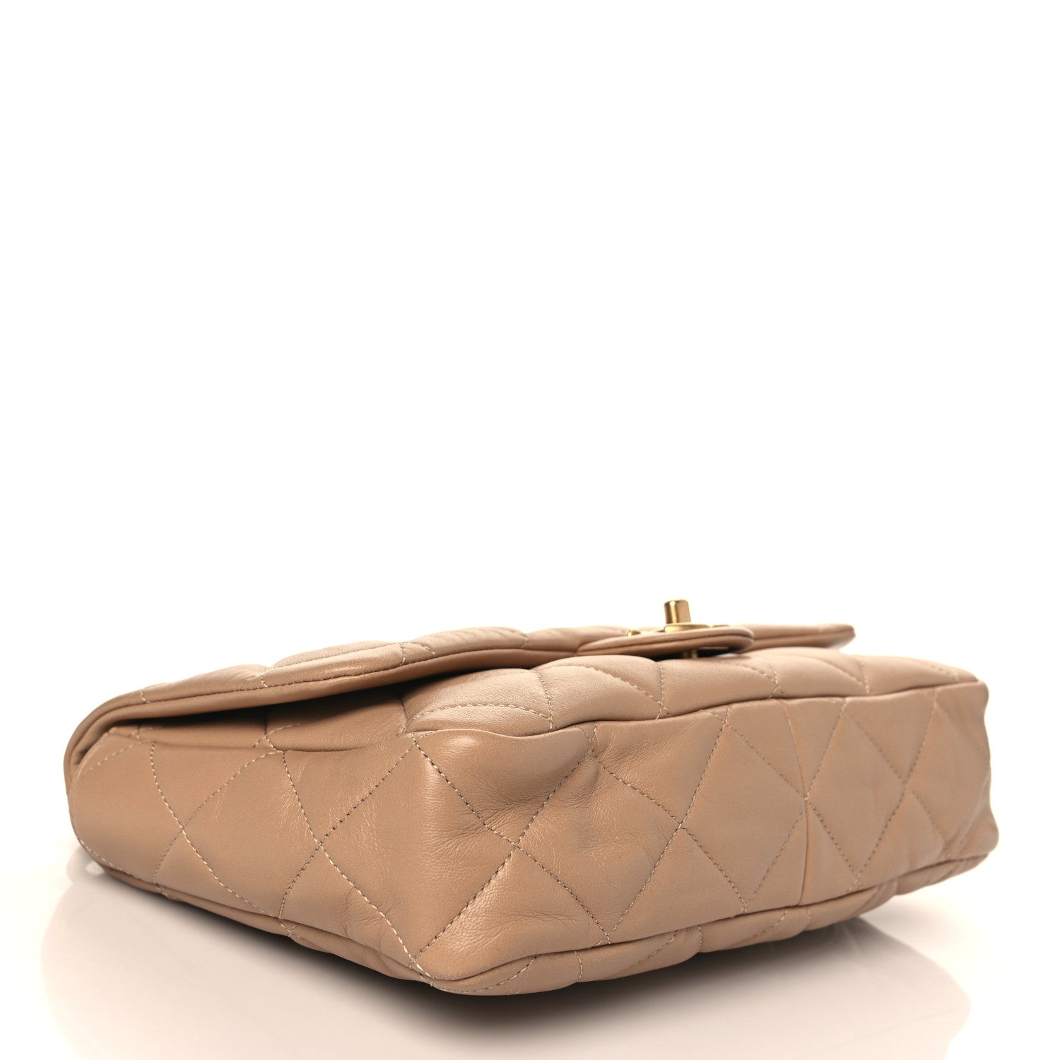 Chanel Lambskin Quilted Large CC Funky Town Flap Beige 3 of 8