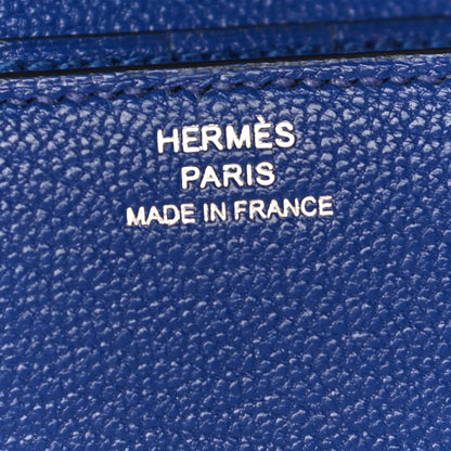 Hermes Chevre Mysore Clic 12 Wallet Bleu Electrique 6 of 14