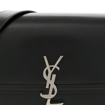 Saint Laurent Box Calfskin Monogram Medium Solferino Satchel Black 8 of 13