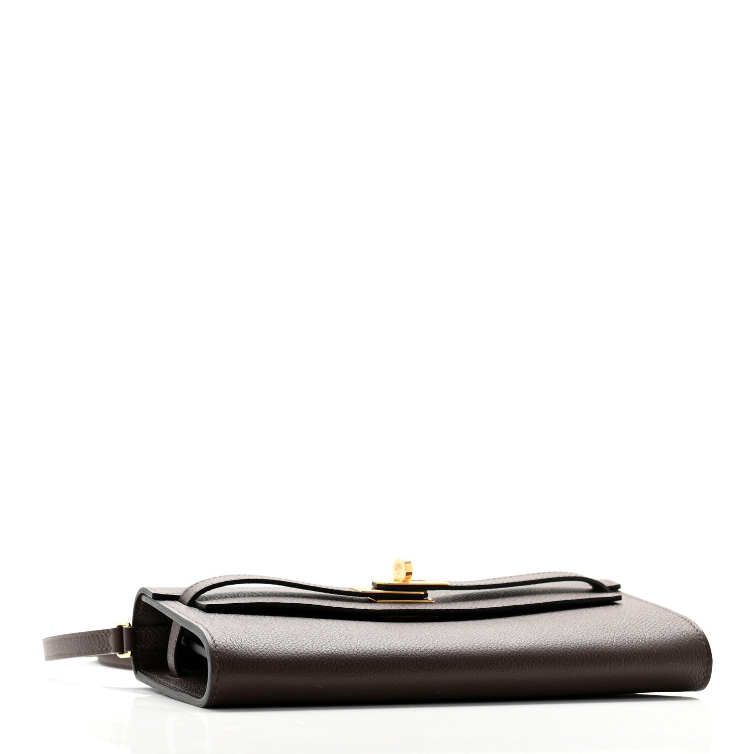 Hermes Evercolor Kelly To Go Wallet Moka 4 of 11