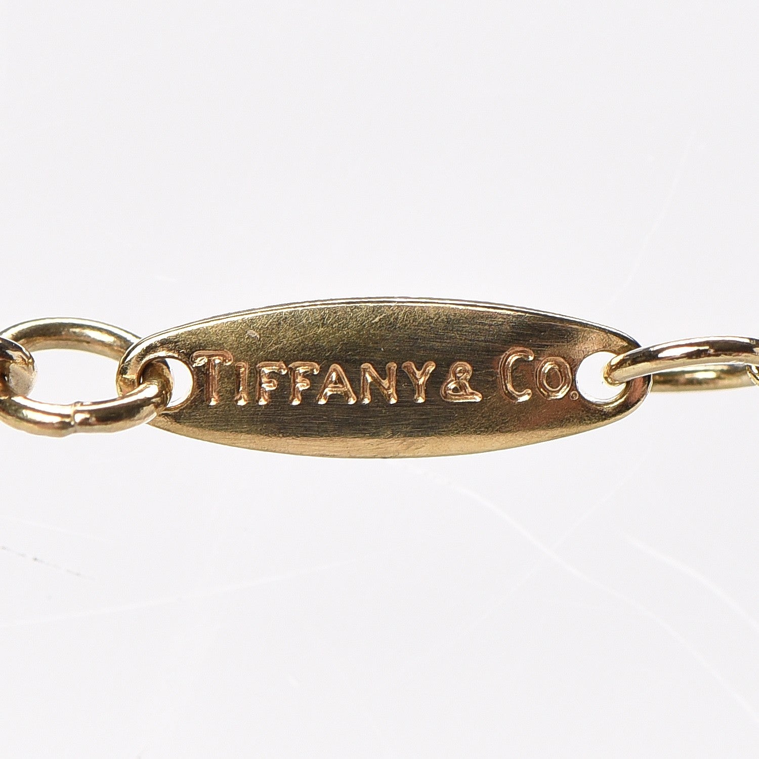 Tiffany 18K Yellow Gold Elsa Peretti Small Open Heart Pendant Necklace 5 of 8