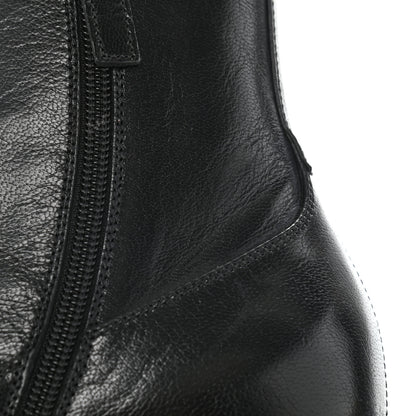 Gucci Goatskin Kitten Chain Horsebit Ankle Boots 39.5 Black 11 of 11