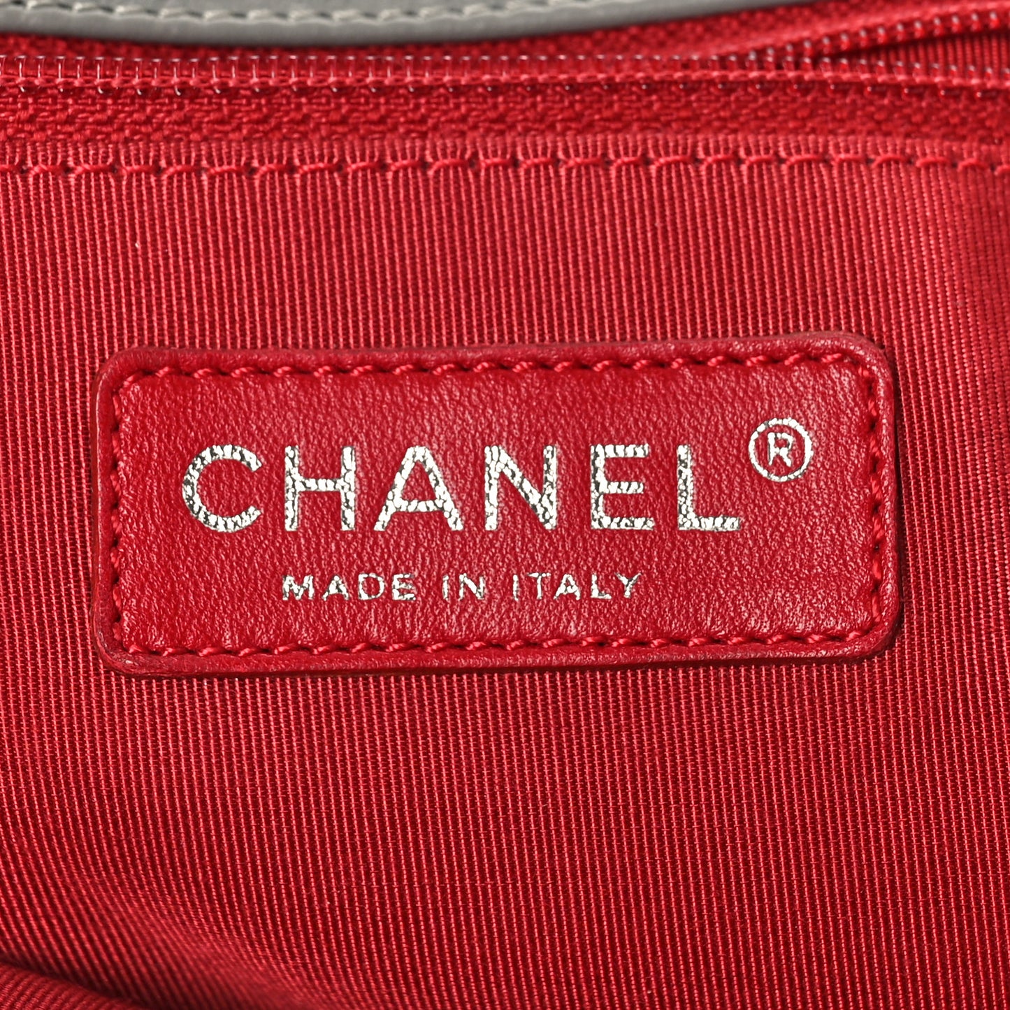 Calfskin Ultra Stitch Oversized Flap Grey