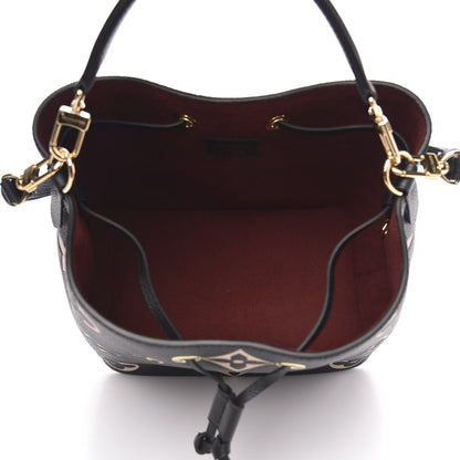 Louis Vuitton Empreinte Monogram Giant Neonoe MM Black Beige 5 of 11