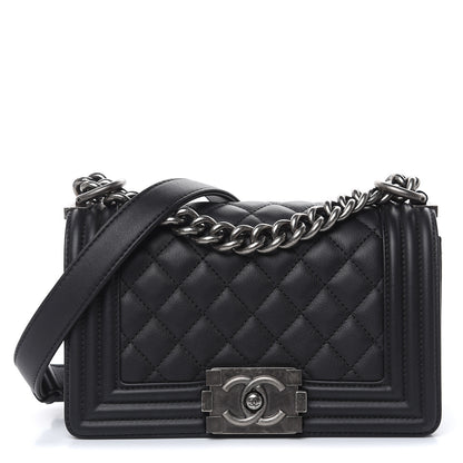 Chanel Calfskin Quilted Small Boy Flap Black 1 of 12