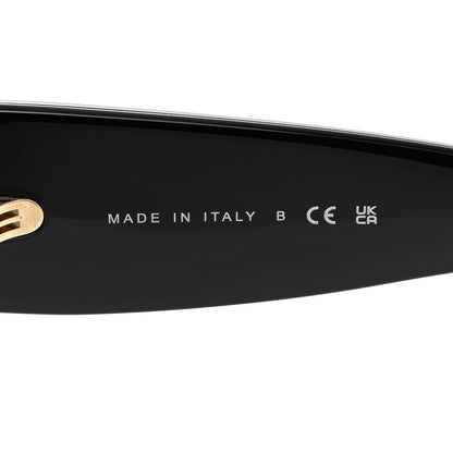 Chanel Acetate Pearl Rectangle Sunglasses 5480-H Black 6 of 8