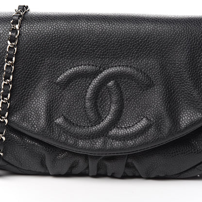 Chanel Caviar Half Moon Wallet On Chain WOC Black 11 of 12