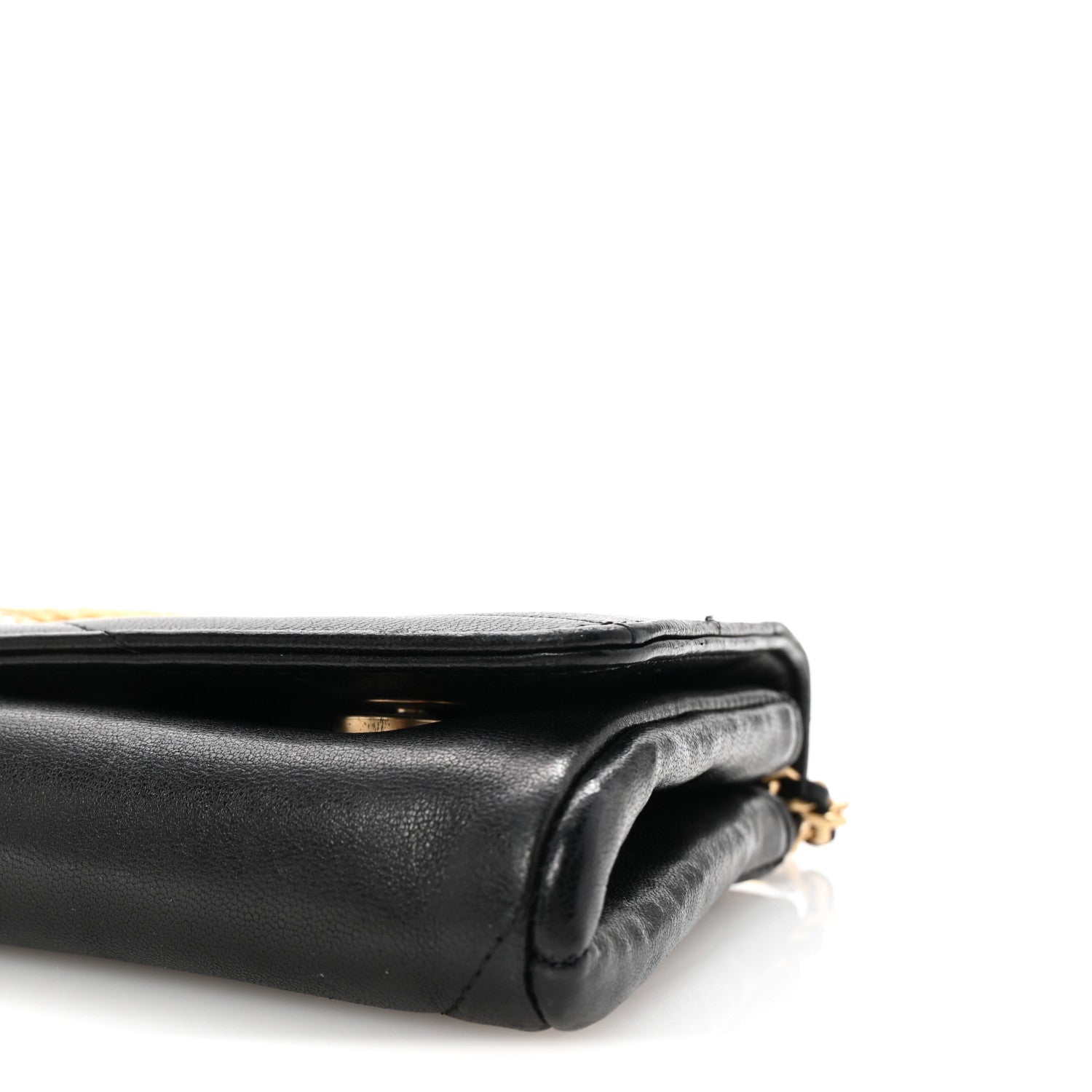 Chanel Lambskin Imperial Eagle Clutch With Chain Black 10 of 10