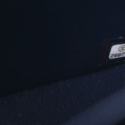 Chanel Caviar Quilted Jumbo Double Flap Navy Blue 7 of 10