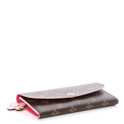 Louis Vuitton Monogram Bloom Flower Emilie Wallet 4 of 9