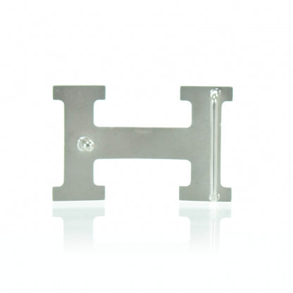 Hermes Palladium H Belt Buckle Silver 1 of 2