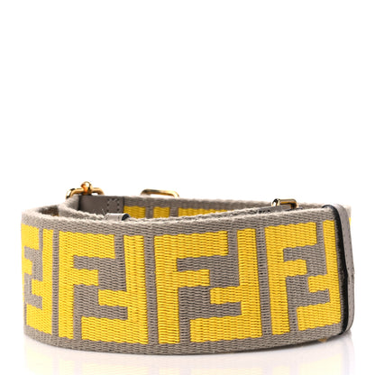 Fendi Ribbon Vitello King FF 1974 Adjustable Strap You Tortora Senape 2 of 5