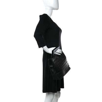 Chanel Lambskin Chocolate Bar Quilted Frame Handbag Black 2 of 10