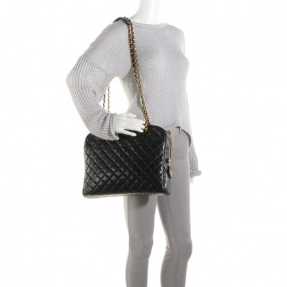 Chanel Lambskin Quilted Shoulder Bag Black 2 of 8