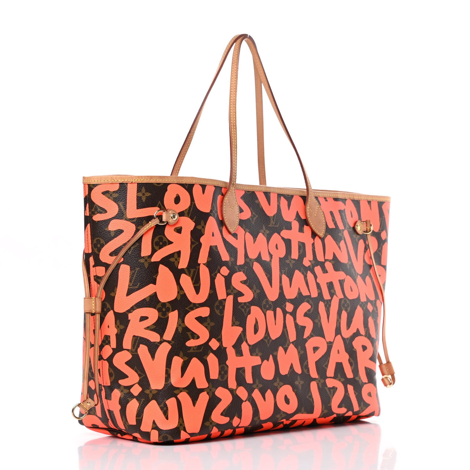 Louis Vuitton Monogram Graffiti Neverfull GM Orange 3 of 15