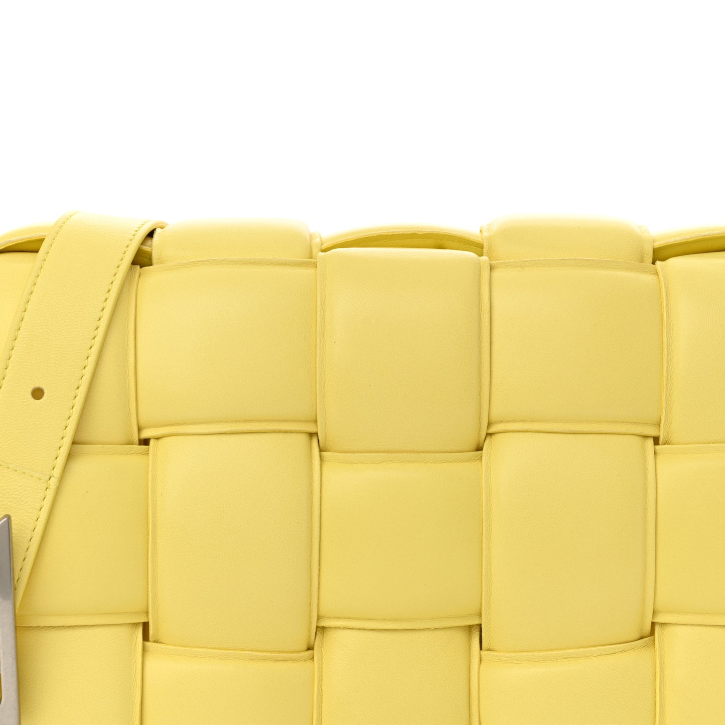 Nappa Maxi Intreccio Padded Cassette Crossbody Bag Sherbert