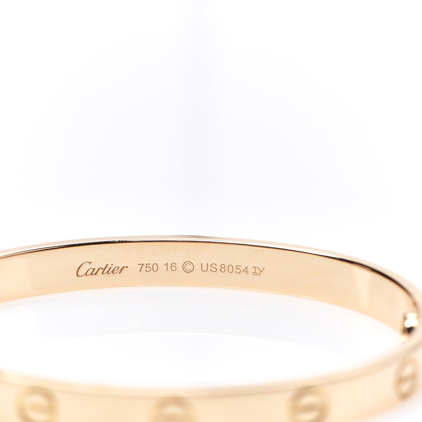 18K Yellow Gold LOVE Bracelet 16