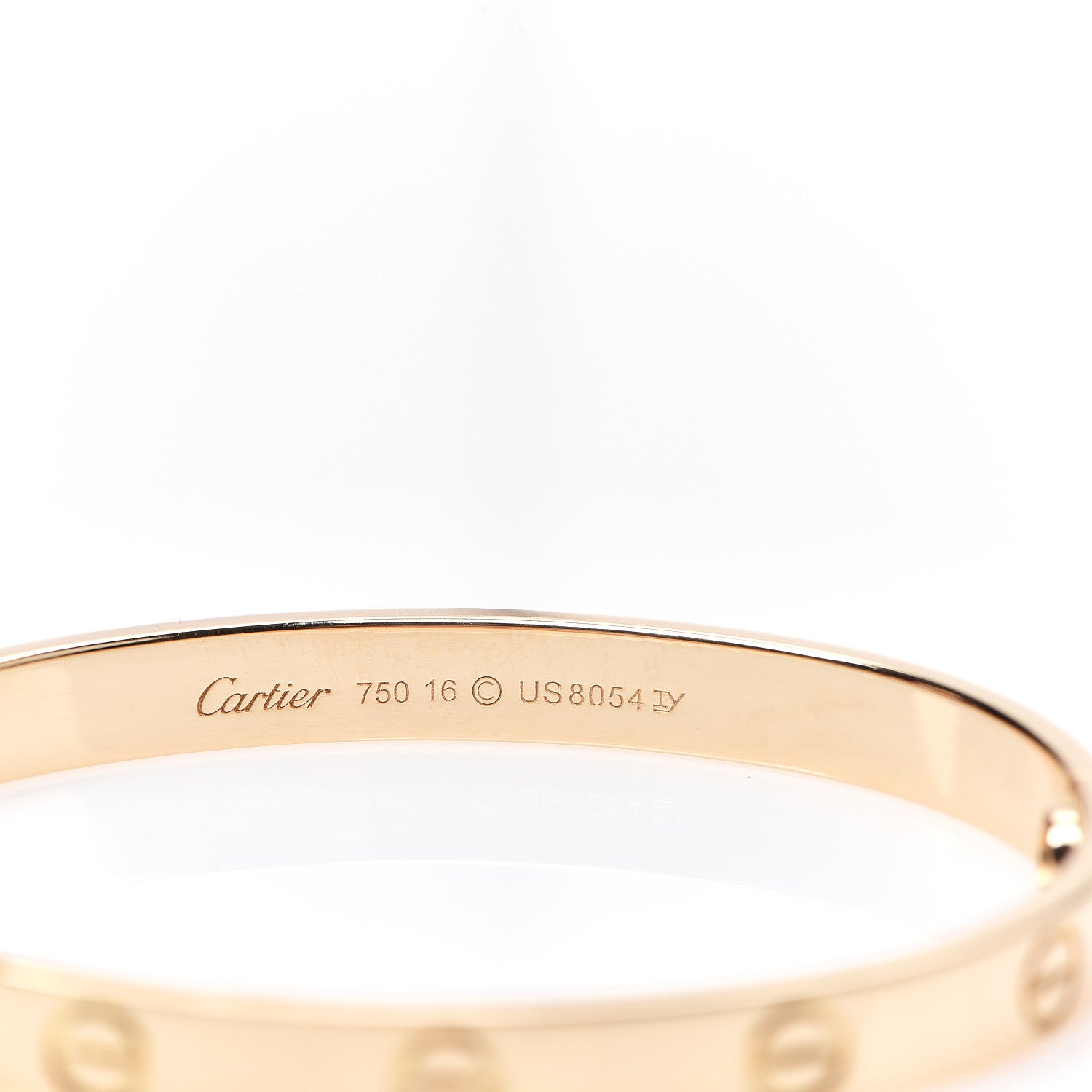 Cartier 18K Yellow Gold LOVE Bracelet 16 3 of 4