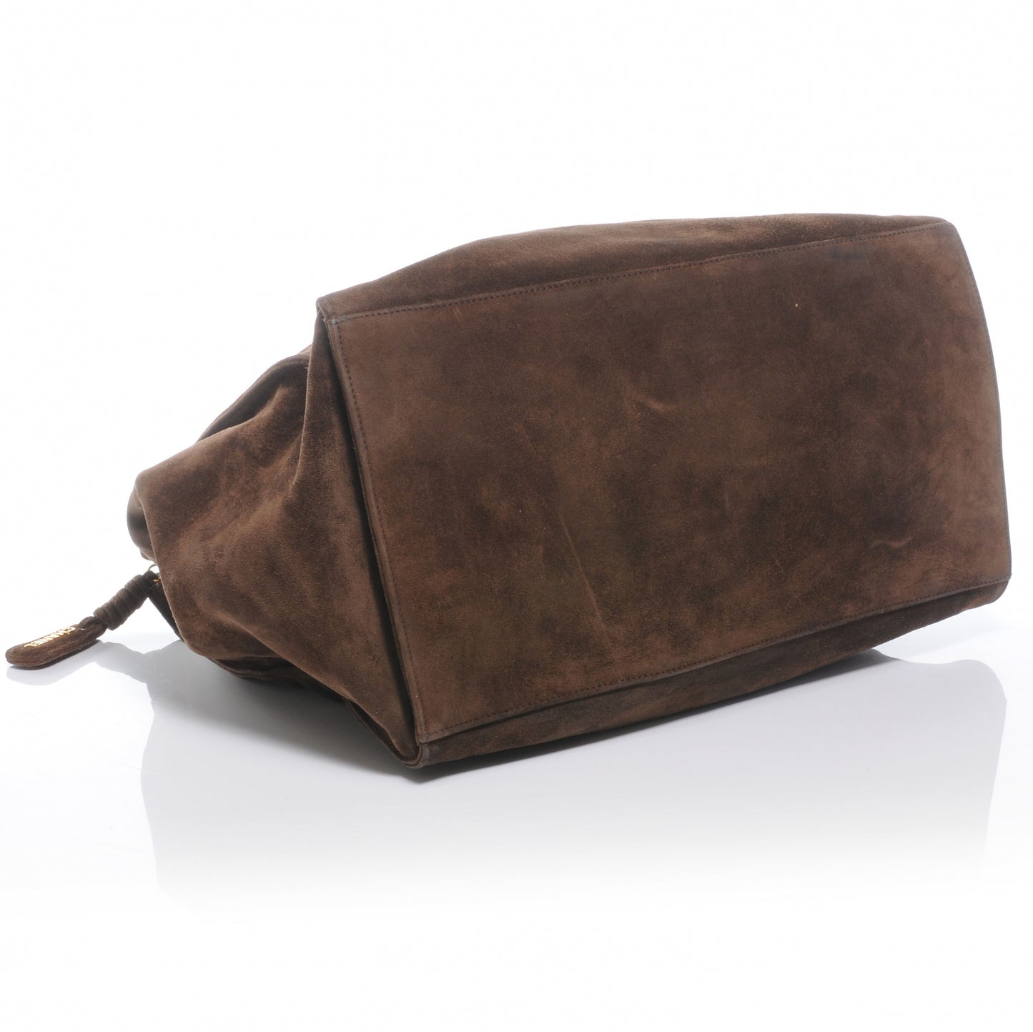 Suede Large CC Shoulder Bag Brown