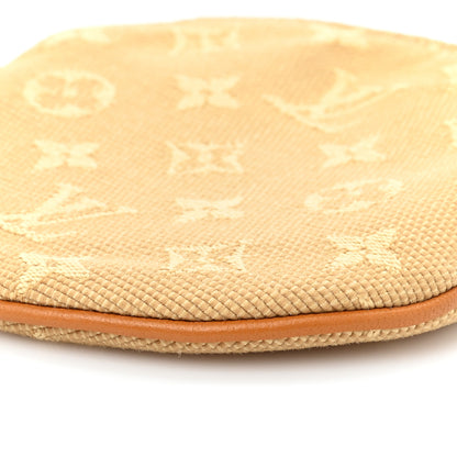 Louis Vuitton Mini Lin Round Coin Purse Beige 8 of 9