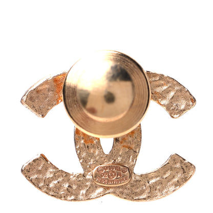 Chanel Enamel CC Brooch Black Gold 2 of 4