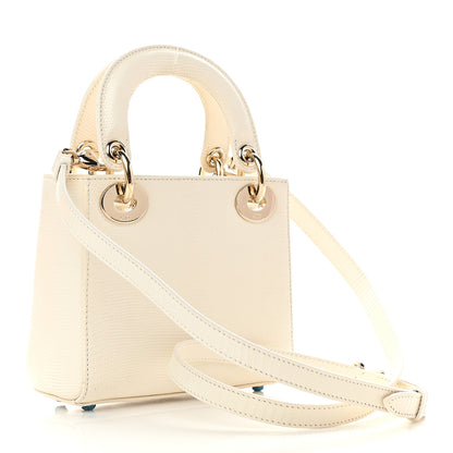 Christian Dior Lizard Mini Lady Dior White 2 of 7