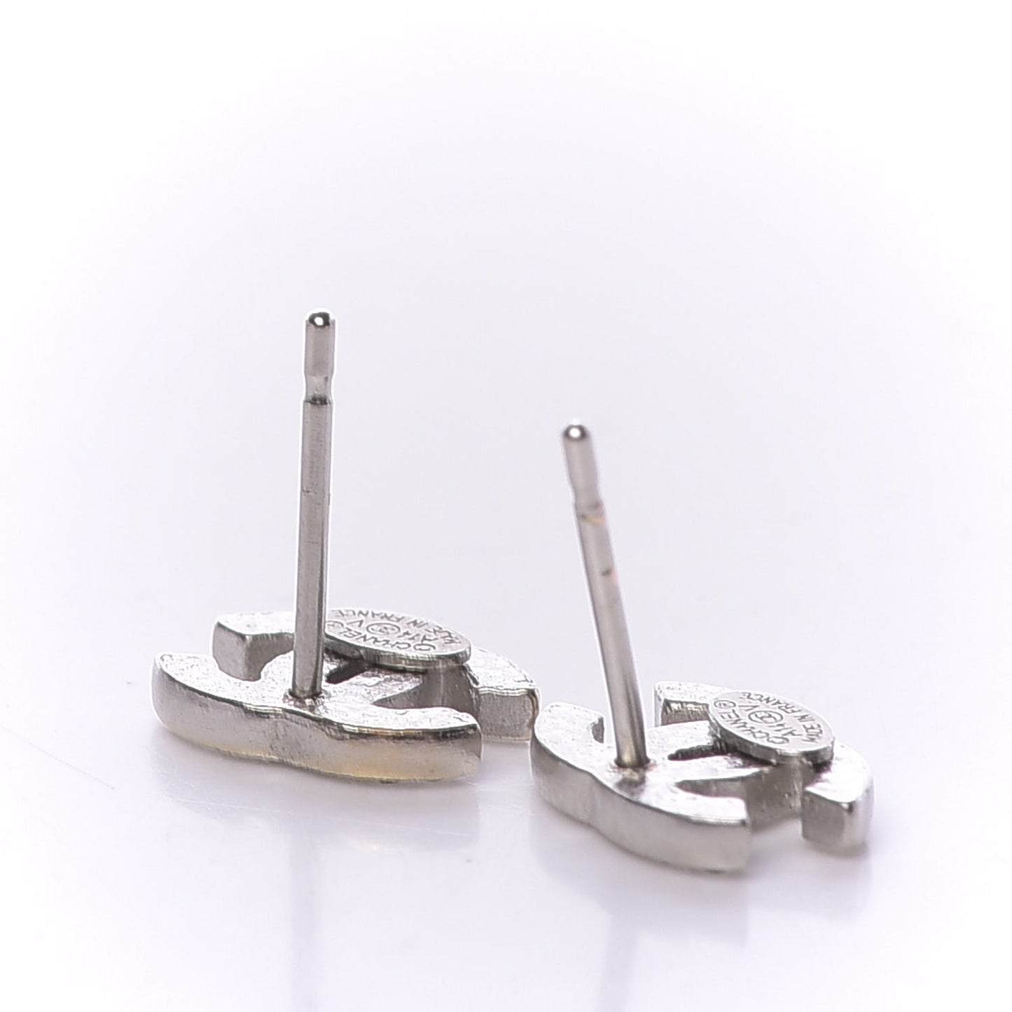 Crystal Mini Timeless CC Earrings Silver