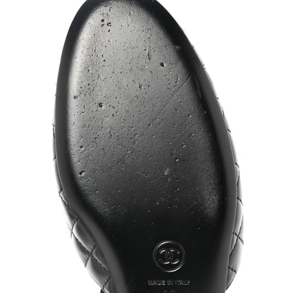 Chanel Patent Lambskin Quilted Cap Toe Ballerina Flats 39 Black 9 of 11