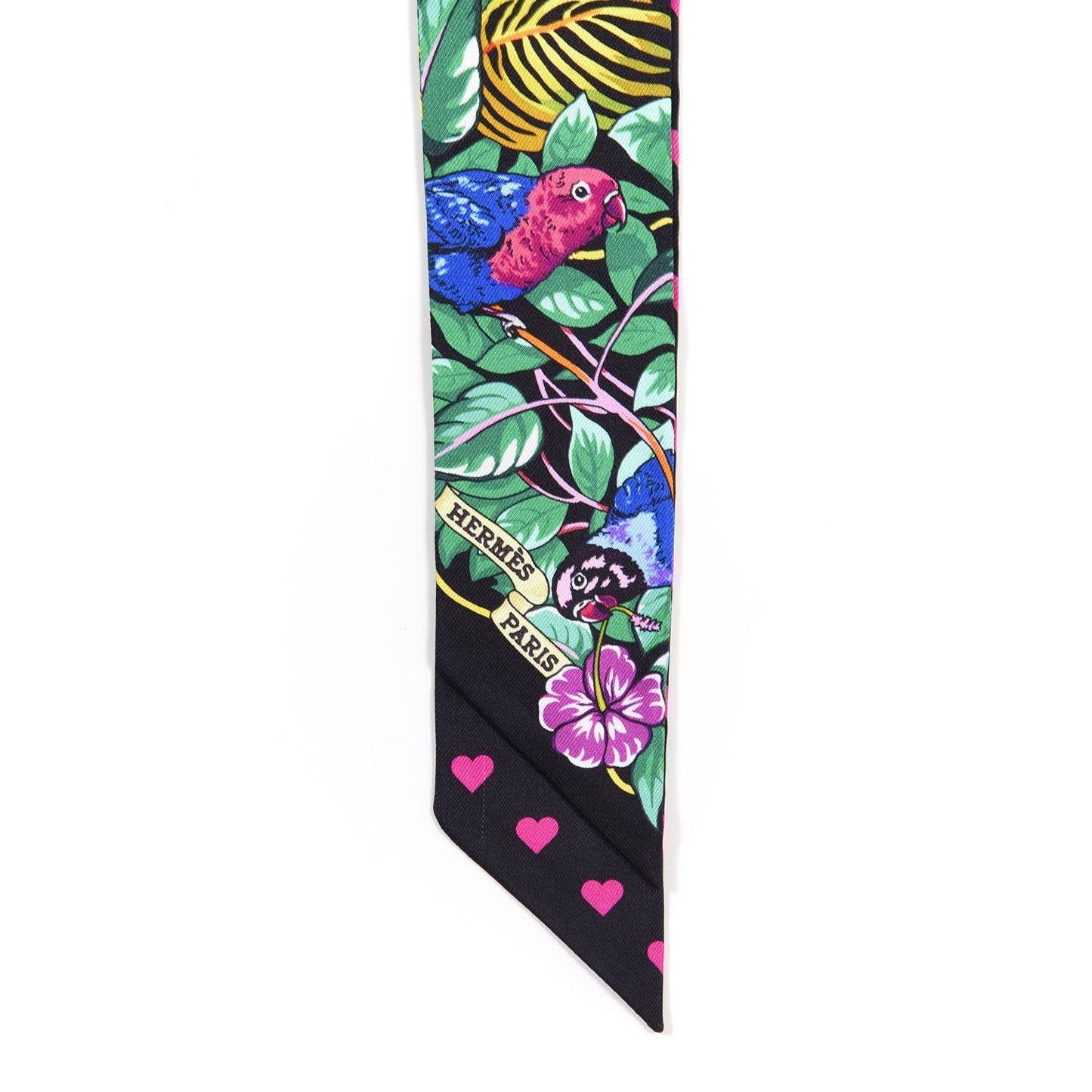 Silk Jungle Love Love Twilly Black Vert Rose Vif