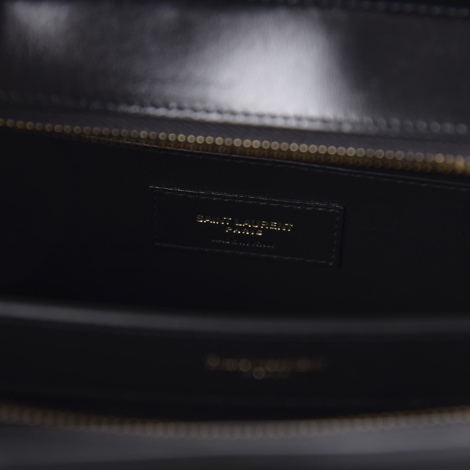 Saint Laurent Shiny Calfskin Medium Uptown Tote Black 8 of 10