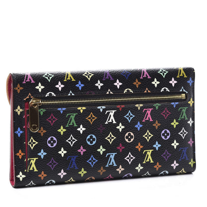 Louis Vuitton Monogram Multicolor Eugenie Wallet Black Grenade 2 of 11