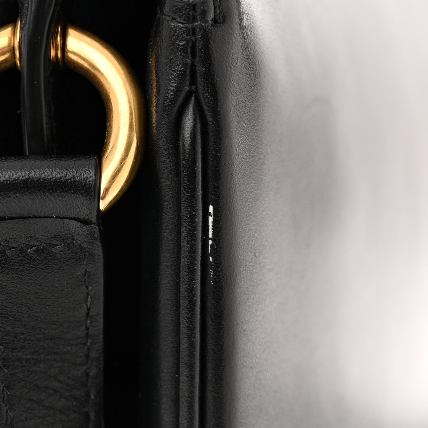 Smooth Calfskin Le Maillon Satchel Black