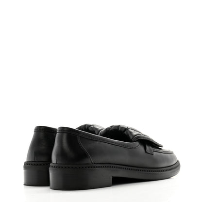 Chanel Lambskin Quilted CC Turnlock Loafers 37.5 Black 4 of 11