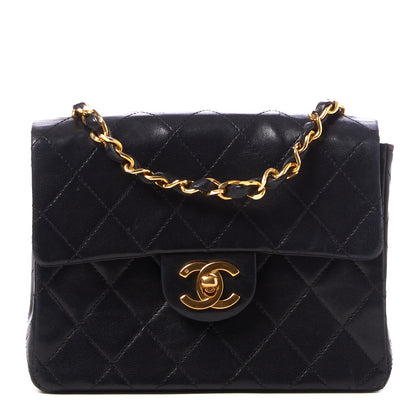 Chanel Lambskin Quilted Mini Square Flap Black 1 of 10