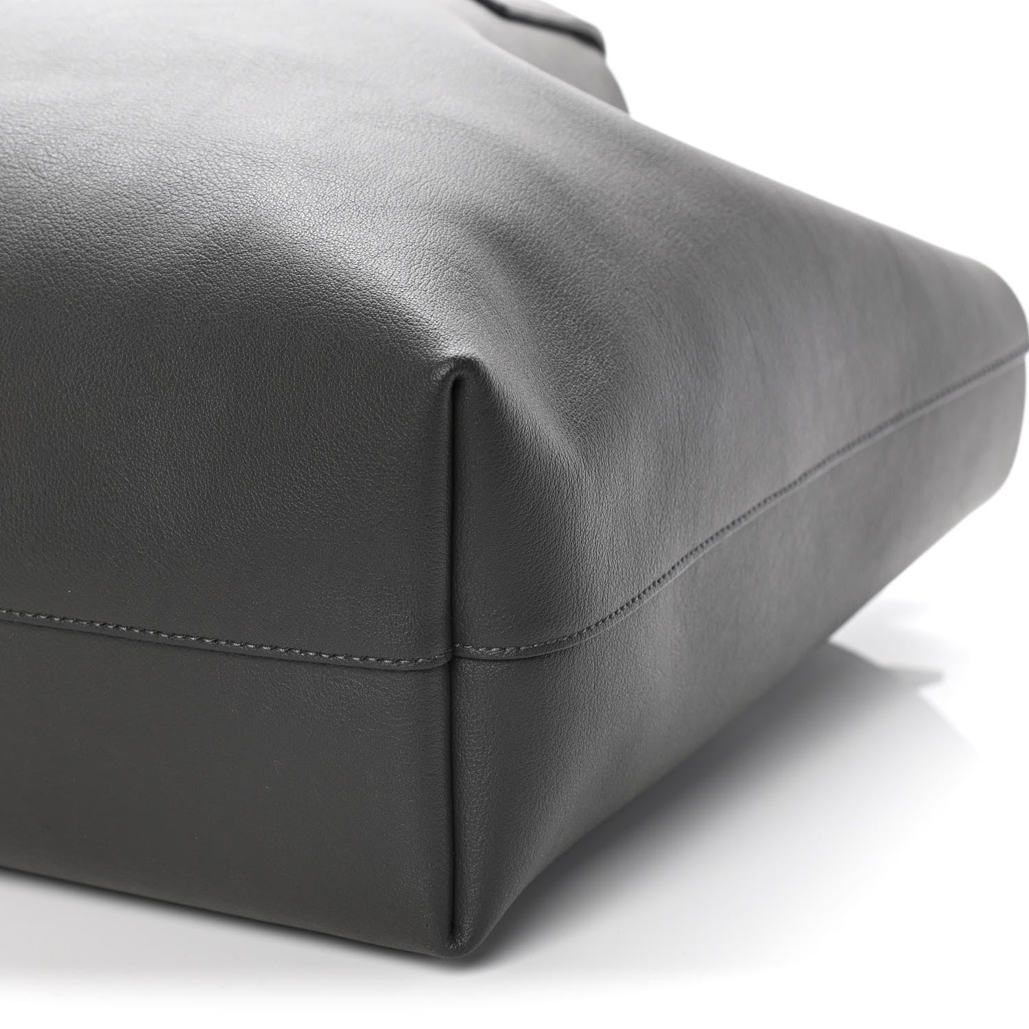 Saint Laurent Calfskin Large Shopping Tote Storm 9 of 9