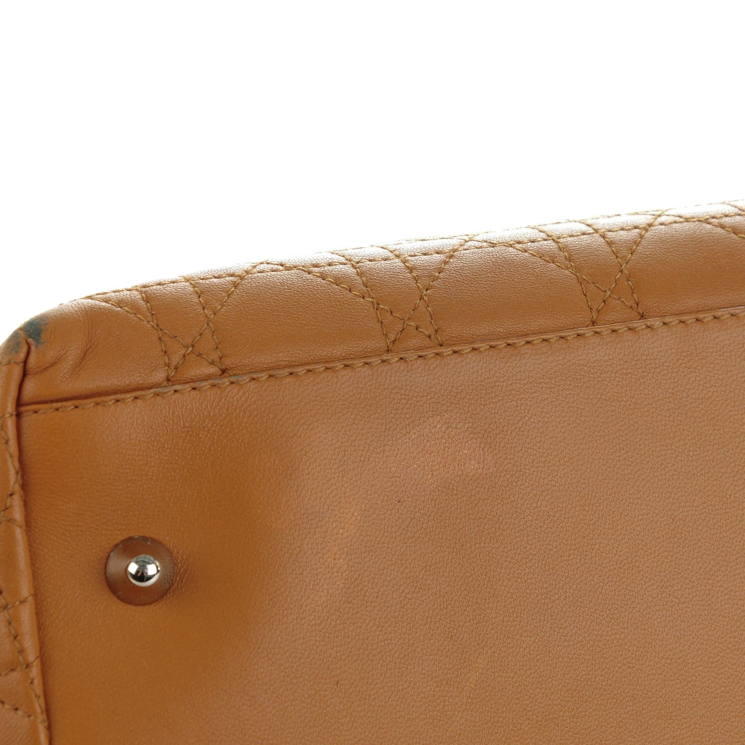 Christian Dior Lambskin Cannage Soft Large Lady Dior Tote Tan 8 of 10