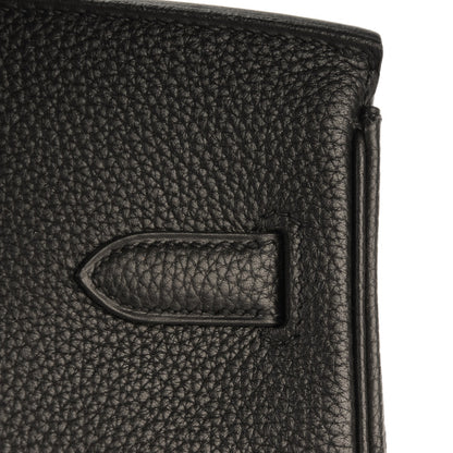 Hermes Taurillon Clemence Birkin 30 Black 8 of 28