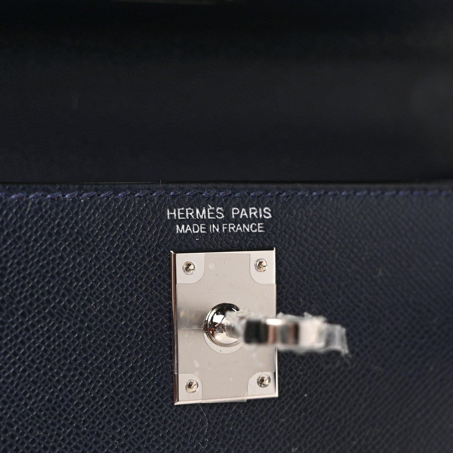 Madame Calfskin Mini Kelly Sellier 20 Bleu Nuit