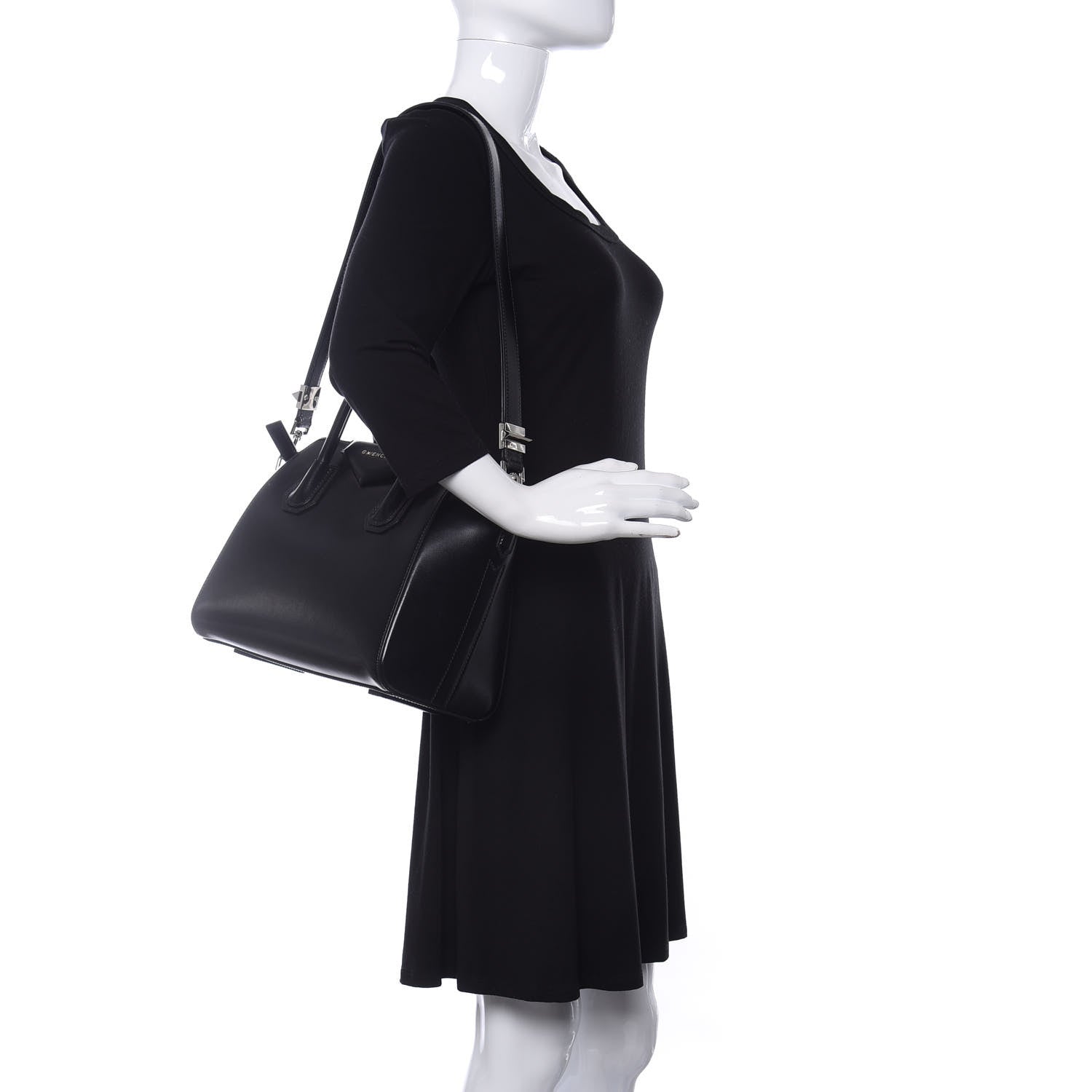 Givenchy Shiny Lord Calfskin Small Antigona Black 2 of 10