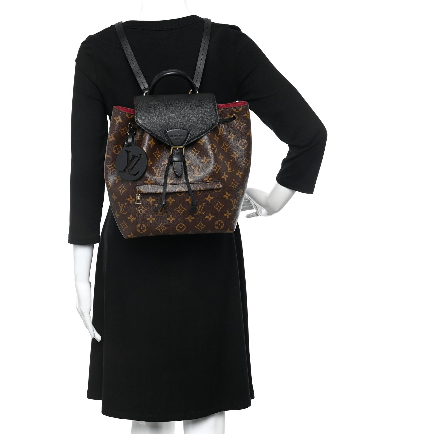 Louis Vuitton Monogram Montsouris PM Black 3 of 11