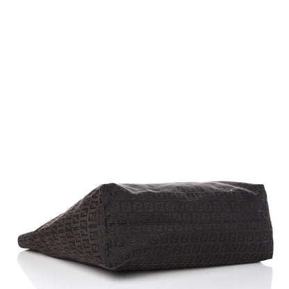 Fendi Zucchino Large Shopper Tote Brown 4 of 8