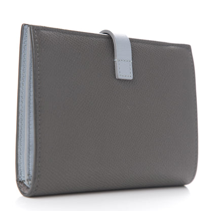 Celine Grained Calfskin Large Multifunction Strap Wallet Pebble Mineral 2 of 7