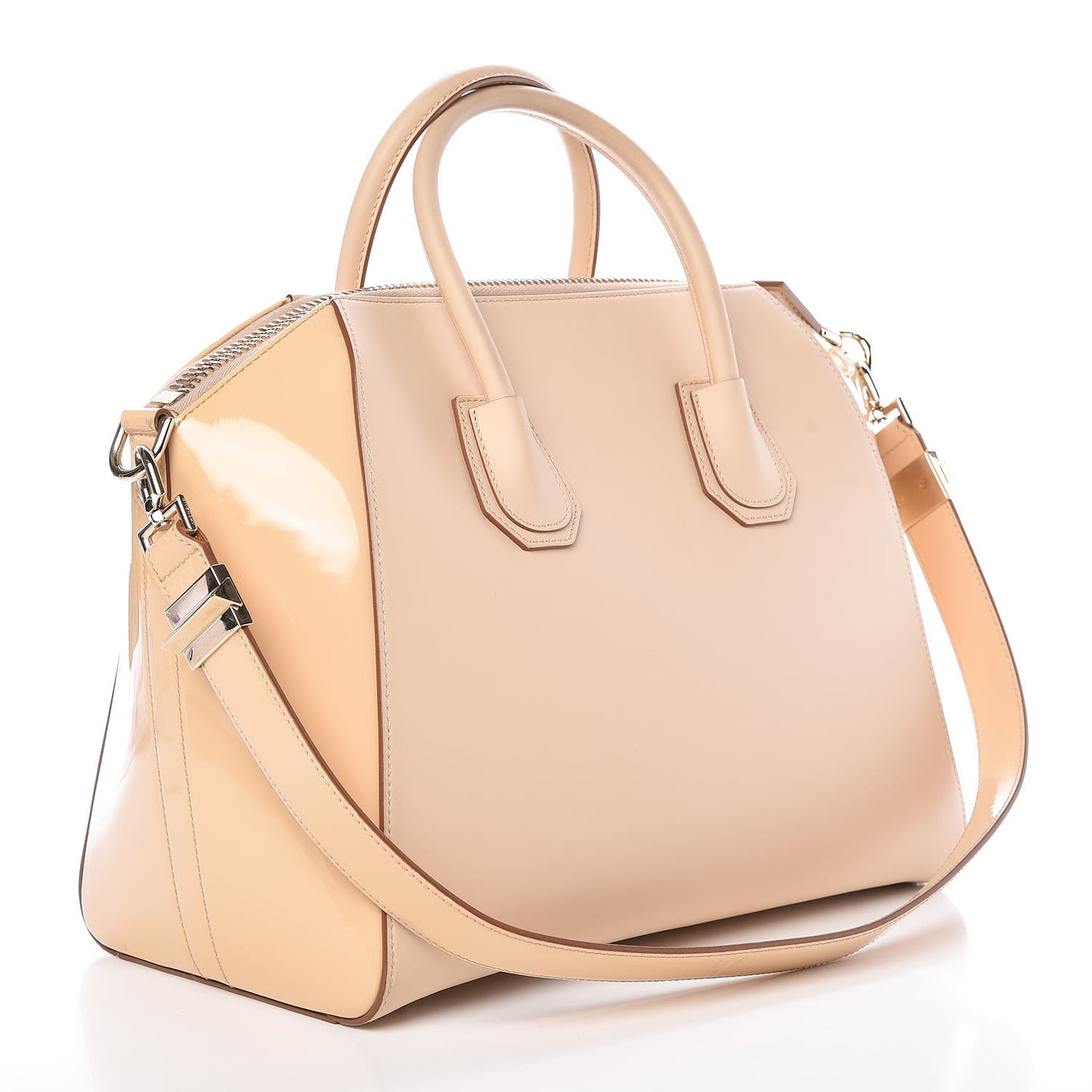 Calfskin Patent Medium Antigona Nude Pink
