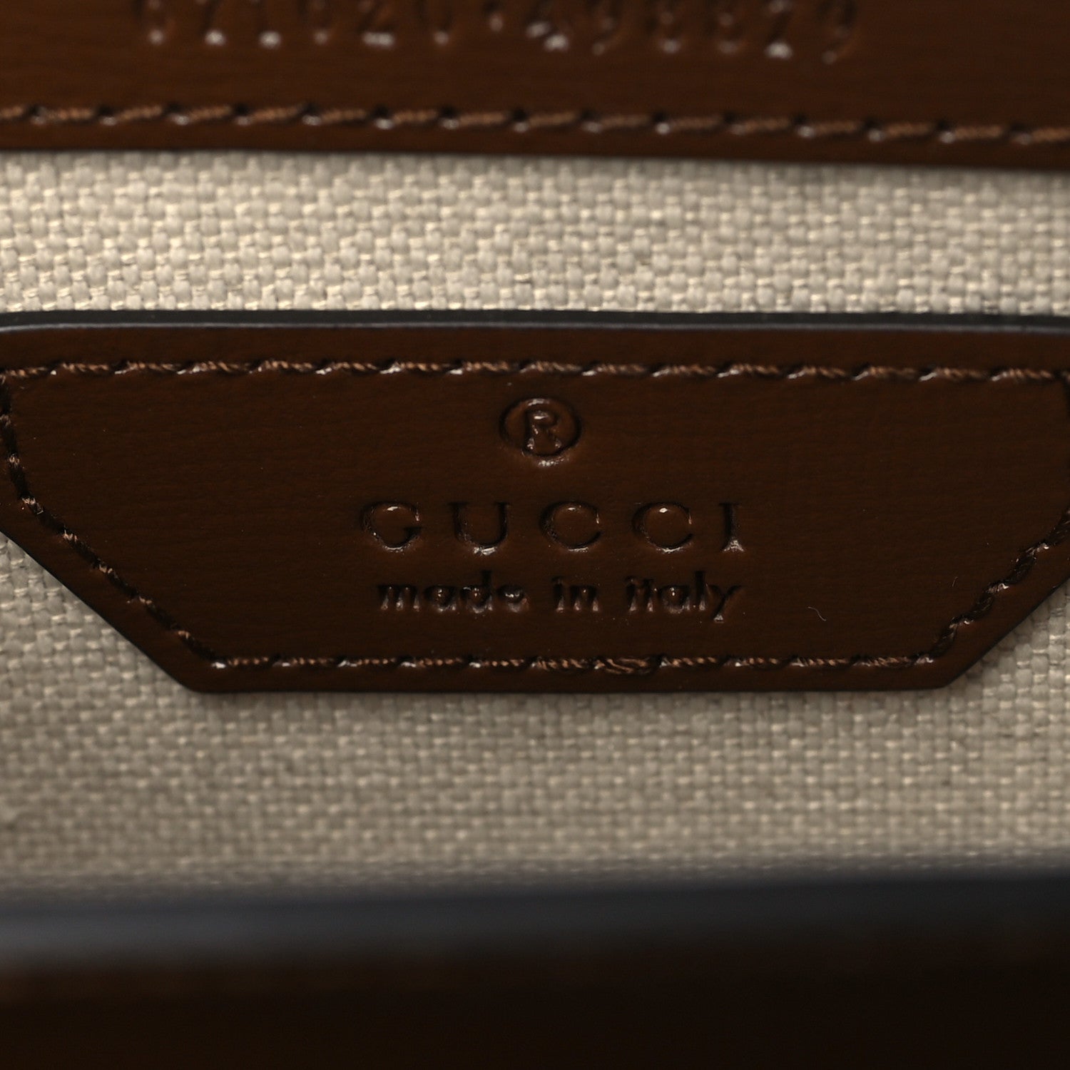 Gucci GG Supreme Monogram Azalea Calfskin Mini Retro Interlocking G Flap Shoulder Bag Beige Ebony Brown Sugar 6 of 11