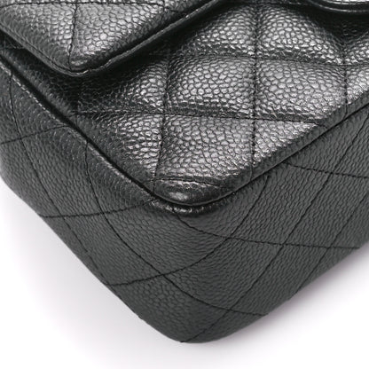 Chanel Iridescent Caviar Quilted Mini Rectangular Flap Charcoal 11 of 12