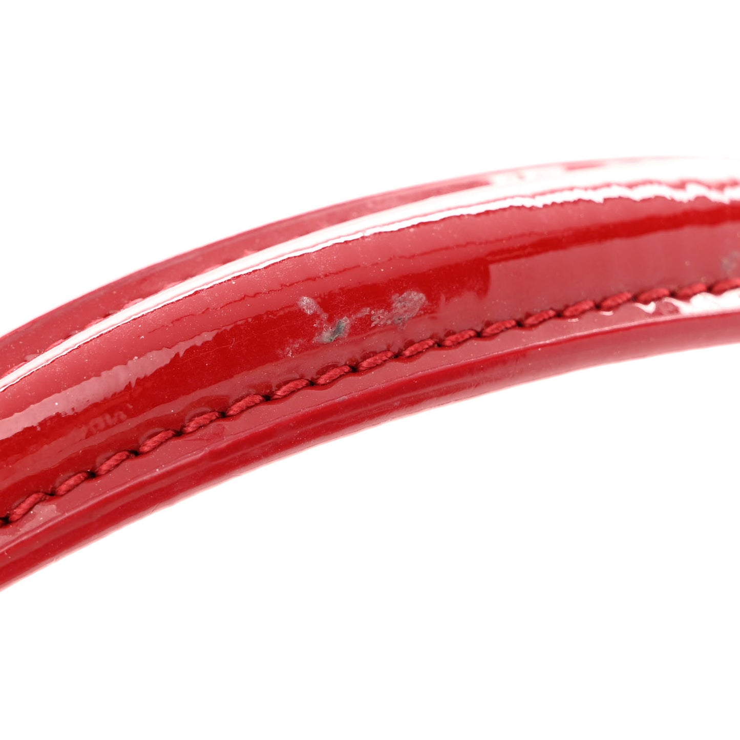 Patent Small Monogram Sunset Red