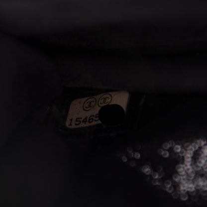 Chanel Iridescent Caviar Crystal Quilted Wallet On Chain WOC Black 8 of 9