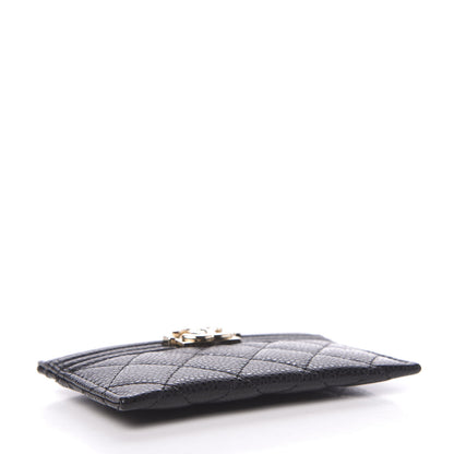 Chanel Caviar Quilted Boy Card Holder Black 4 of 8