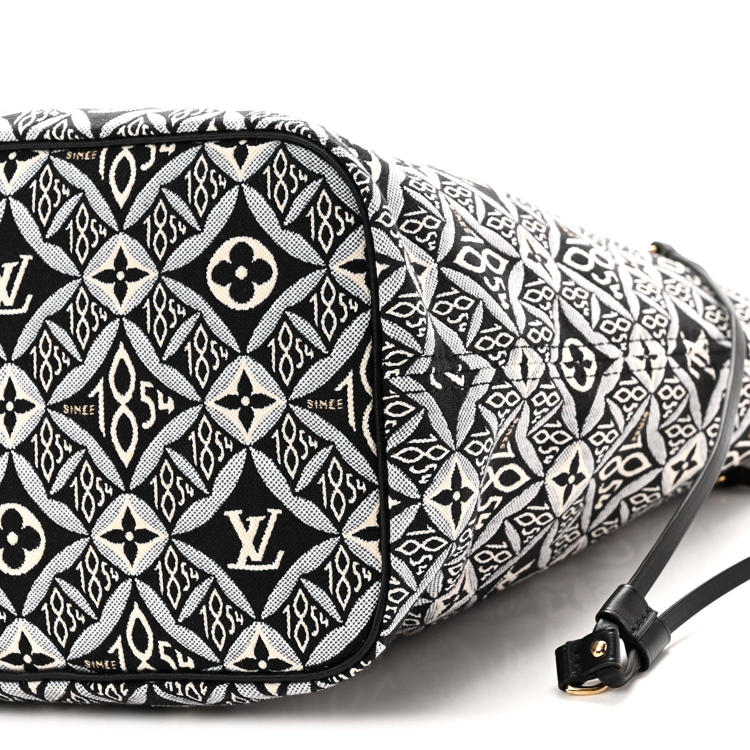 Louis Vuitton Jacquard Since 1854 Neverfull MM Grey 9 of 9